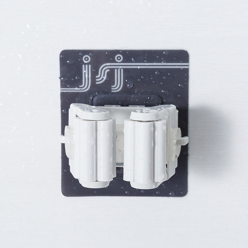 Multifunction Broom Mop Holder Bathroom Wall Sticker