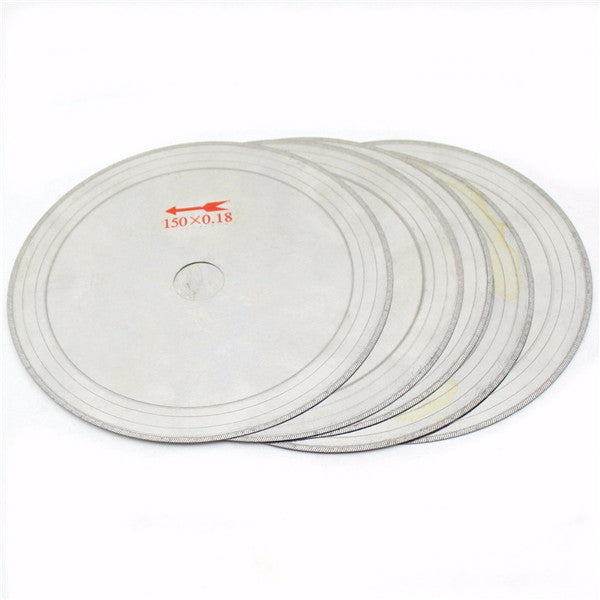 10Pcs 6 Inch 0.43mm Super-Thin Diamond Lapidary Saw Blades 150mmx20mm Gems Cutting Disc
