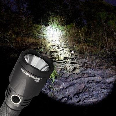 Nicron B60 XP-L HD V5 1000Lumens 6Modes Dimming Micro-USB Rechargeable LED Flashlight