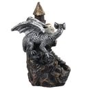 Dragon Incense Burner Holder Backflow Buddhist Smoking Cones Censer Home Decorations