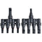 MC4 T-type 4 Branch Five Way Parallel Connector Solar Panel Adapter Photovoltaic Connector