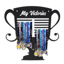Metal Steel Medal Holder Hanger Display Rack Decorations Ideal for Swim Bike Ball Game Sport