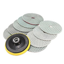 10pcs 4 Inch 50 to 6000 Grit Diamond Polishing Pads for Granite Marble Polish