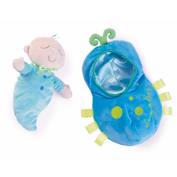 Kids Pea Baby Plush Toy Children Snuggle Pod Sleeping Placate Doll