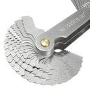 52 Blades Metric Whitworth 55/60 Screw Pitch Thread Measuring Gauge Checker