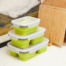 Naturehike NH18G001-J 350/600ml Lunch Box Silicone Foldable Food Container Camping BBQ Picnic
