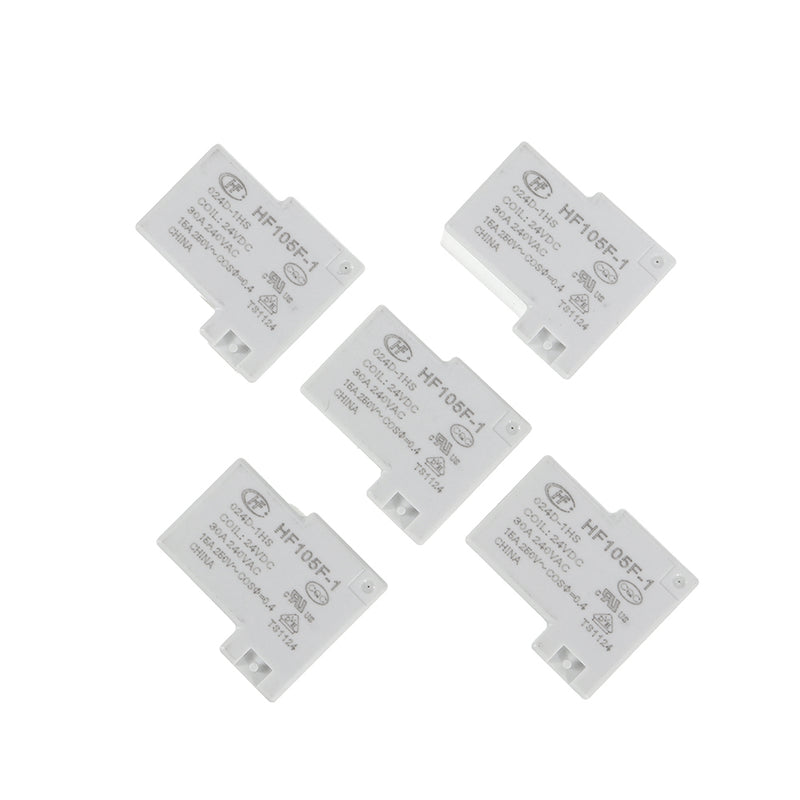 5PCS HF105F-1-JQX-105F-1- 005 012 024D-1HS Relay 05 12 24 V Relay Module  30A 4PIN Normally Open