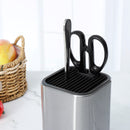 6 Inch Stainless Steel Kitchen Knife Holder Stand Chef Knife Set Block Tool Knife Seat Holder Insert Rack Kitchenware Kitchen Storage Rack