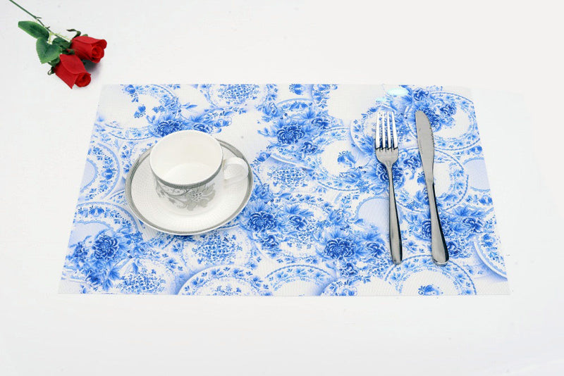Placemat Table Mat Disc Pads Bowl Pad Coasters Waterproof Table Cloth  Pad Slip-Resistant Pad
