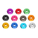 Suleve M3AN9 10pcs M3 Aluminum Alloy Hexagonal Hex Nut Lock Nut Multicolor