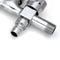 Wall Mount Single Cold Washing Machine Faucet 1/2'' Double Spouts 2 Handles Water Tap Garden Faucet Bathroom Bidet Faucet