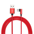 Bakeey 90 Degree USB3.0 Type C Charging Data Cable 3.28ft/1m for Xiaomi Mi A2 Pocophone F1