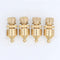 4pcs Copper Gilded Speaker Spikes Isolation Stand Foot Pads Audio Amplifier Base Connector