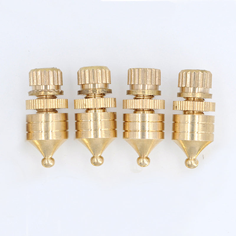 4pcs Copper Gilded Speaker Spikes Isolation Stand Foot Pads Audio Amplifier Base Connector