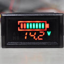 2 in1 Waterproof Battery Capacity Indicator LED Digital Voltage 12V 24V 36V 48V Lithium Lead Acid Batteries Voltmeter Tester Meter
