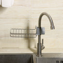 Stainless Steel Kitchen Sink Faucet Sponge Soap Drain Rack Storage Holder Shelf Storage Rack