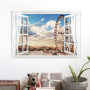 Miico FX82014 Ferris Wheel Landscape Wall Sticker Removable Sticker Window Printing Home Decoration Wall Sticker