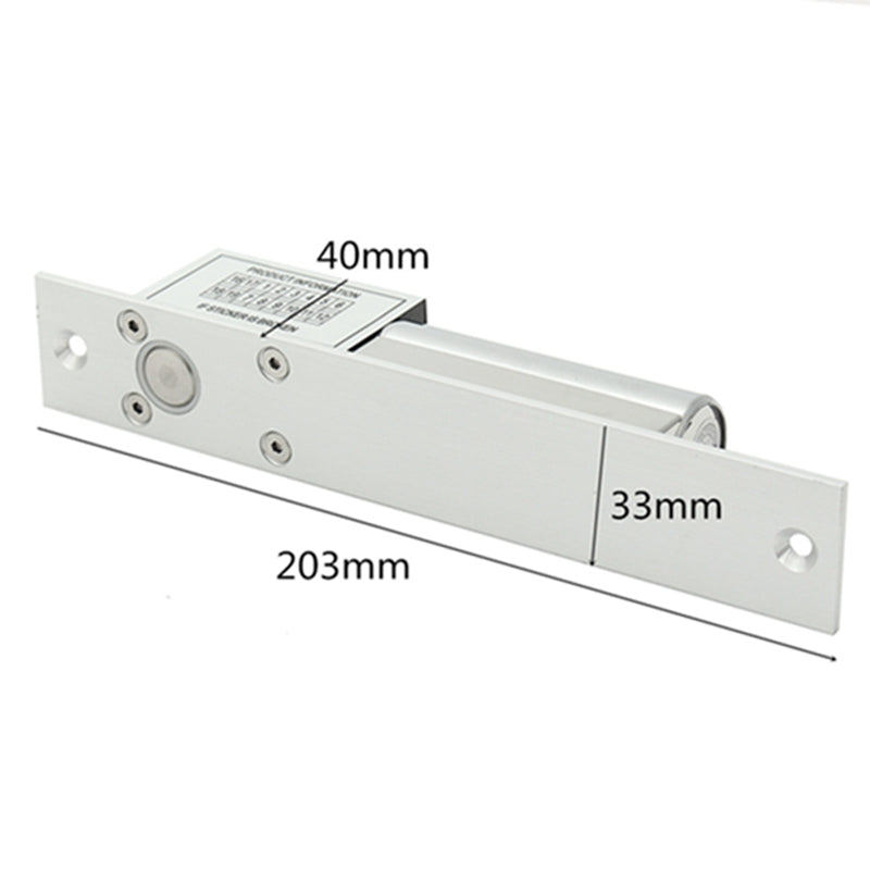 12V Electric Mortise Lock Low Temperature Bolt Lock for Access Control Wood Metal Door
