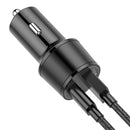 QC 3.0 Car Charger Metal Double Aperture PD Two In One Car Charger
