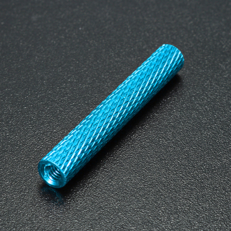 Suleve M3AS8 10Pcs M3 35mm Knurled Standoff Bolt Aluminum Alloy 6061 Anodized Spacer Multicolor