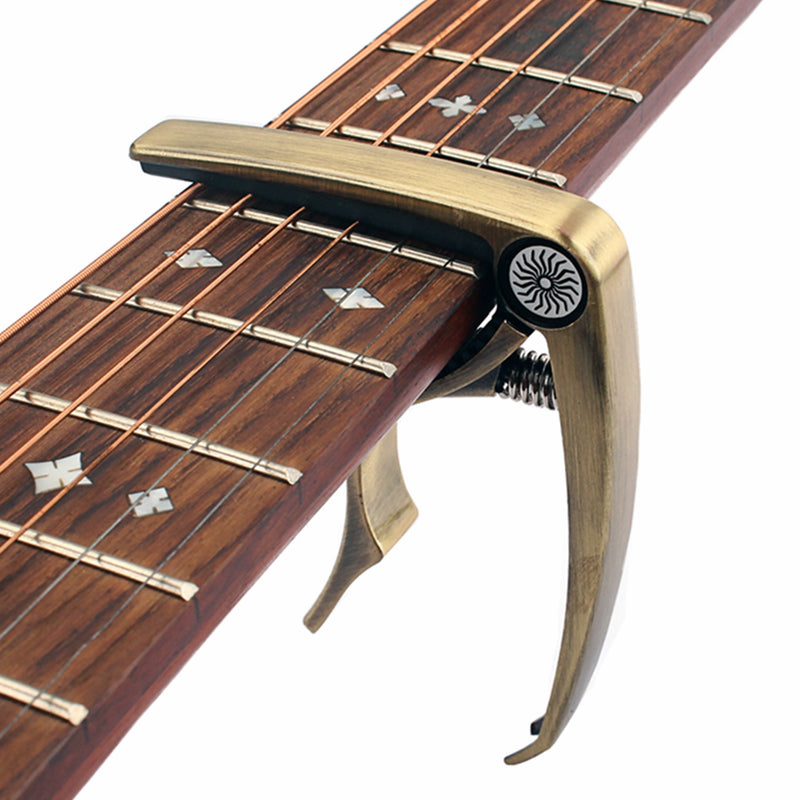 Metal Guitar Capo Quick Change Clamp Key for Acoustic Electric Guitar Ukulele