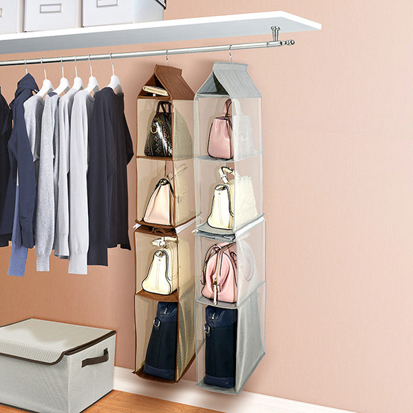 Detachable Non-woven Fabric Clothes Hanging Wardrobe Closet Bag Tidy Organizer Storage