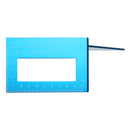 Alloy Woodworking Scriber T Ruler Multifunctional 45/90 Degree Angle Ruler Blue