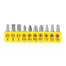 Drillpro 295mm Flexible Shaft with 10pcs Screwdriver Bit Extension Rod and Screwdriver