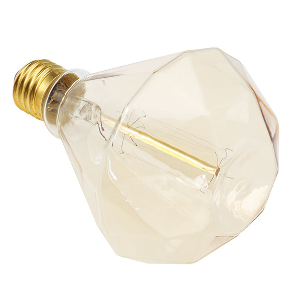 E27 40W G95 Warm White Diamond Retro Edison Light Bulb AC220-240V