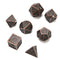 ECUBEE Solid Metal Polyhedral Dice Antique Color Role Playing RPG Gadget 7 Dice Set With Bag