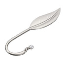 1pcs Delicate Leaf Metal Bookmark For Boooks Silver Paper Book Marks Holder For School Supplies