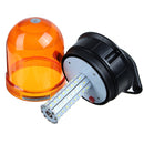 DC12-24V 80LEDs Magnetic Roof Rotating Flash Amber Beacon Strobe Tractor Warning Signal Light