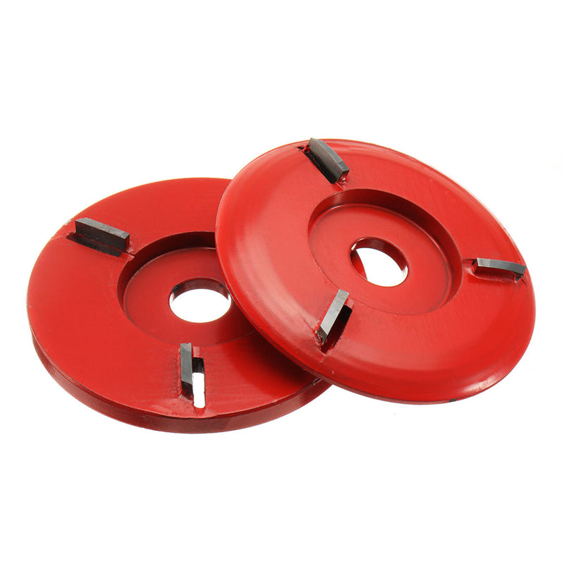 90mm Diameter 16mm Bore Red Power Wood Carving Disc Angle Grinder Attachment