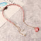 Sweet Women Hair Band Elegant Asymmetric Pearl Flower Pendant Headbrand Hair Accessories