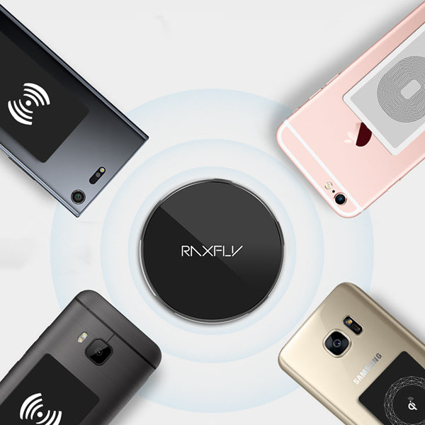 RAXFLY Qi Wireless Micro USB Charger Receiver Adapter For Mobile Phone Tablet