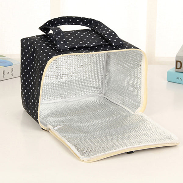 Lunch Tote Bag Oxford Waterproof Cooler Insulated Handbag Large Capacity Storage Containers