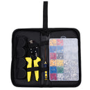 PARON JX-D4T 4 in 1 AWG20-10 Crimper Plier Wire Crimper Tools Kit Ratchet Plier Hand Tools with 850Pcs Terminals