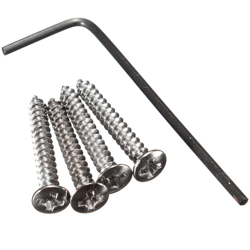 Zebra 4 String Bass Bridge Guitar Tremolo Bridge for Fender Jazz Bass Guitar with 5 Screws