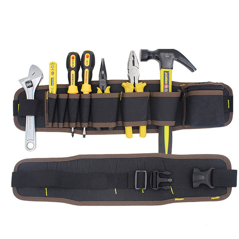 Waterproof Canvas Waist Pockets Electrician Tool Pouch Holder Pack Multi-Pockets Tool Storage Bag