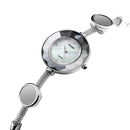 SKMEI 1406 Luxury Unique Design Waterproof Stainless Steel Fashion Women Watch Quartz Watch