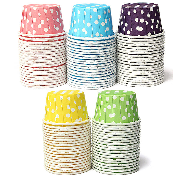 20 PCS Colors Cake Cup Liner Muffin Candy Nut Snack Greaseproof Dessert Baking Cups