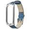 Bakeey Metal Case Leather Strap Watch Band Replacement Watch Strap for Xiaomi Mi band 3