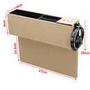 Passenger Side Car Seat Gap Storage Box Pocket Organizer Phone Cup Holder