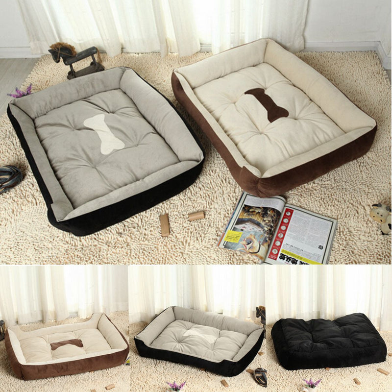 Large Pet Dog Warm Nest Bed Puppy Cat Soft Fleece Cozy Mat Pad Kennel Cushion Pet Mat