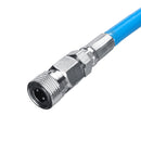 HPA tank fill Adapter Scuba Fill Station with 72" 182cm Blue High Pressure Whip