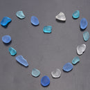 20Pcs Sea Beach Glass Beads Jewelry Vase Aquarium Fish Tank Decorations Craft 10-16mm