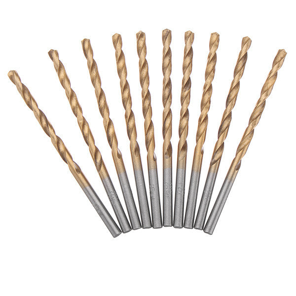 60pcs 1/1.5/2/2.5/3/3.5mm HSS Titanium Coated Twist Drill Bit Straight Shank Drill