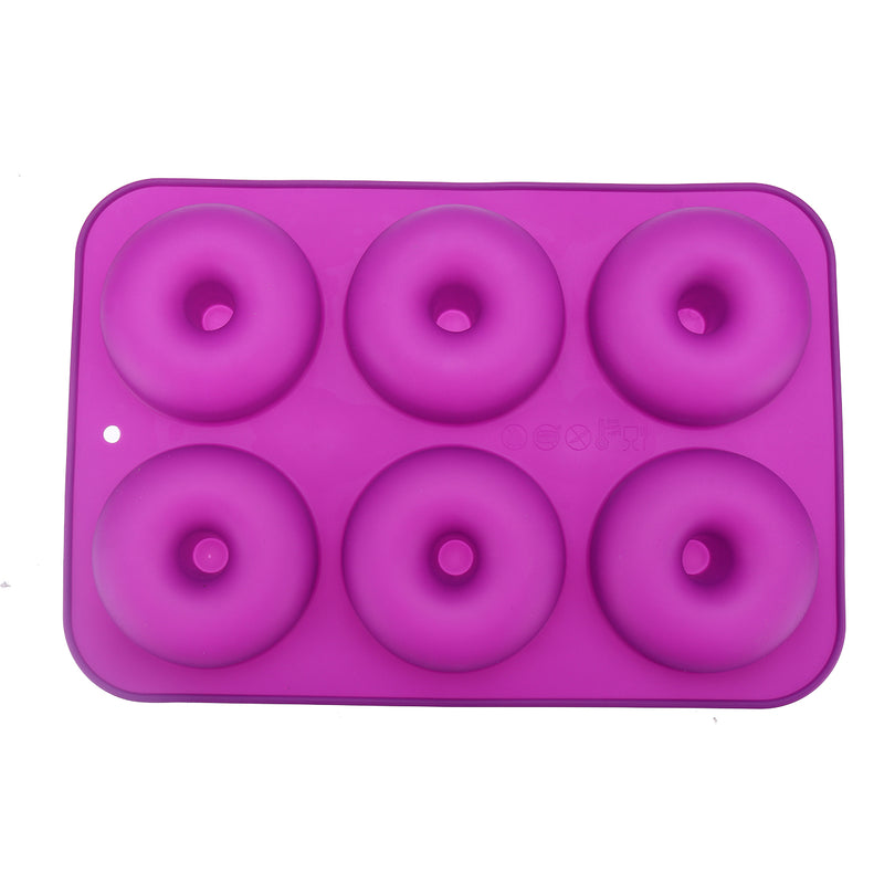 2pcs Donut Bagel Silicone Mold Cake Cookie Cheesecake Baking Non-Stick Mould