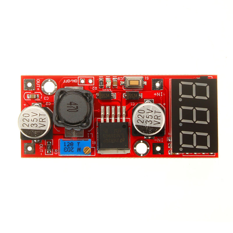 10pcs LM2596 DC-DC Adjustable Voltage Regulator Module with Voltage Meter Display