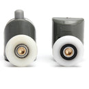 8Pcs Upper And Bottom Shower Door Rollers Runners Set Replacement Parts Glass Wheels Pulleys Guides